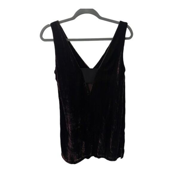 French Connection Theresa Deep Purple Velvet Top  Size 4 - Picture 11 of 11